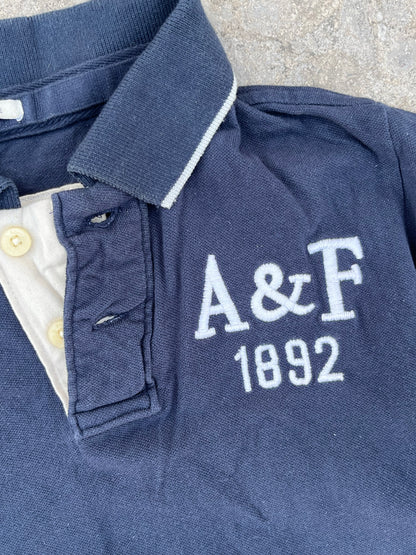 Abercrombie and Fitch Blue Muscle Fit Polo (M)