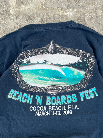 Vans x Ron Jon Surf Shop 2016 Blue Graphic Tee (M)