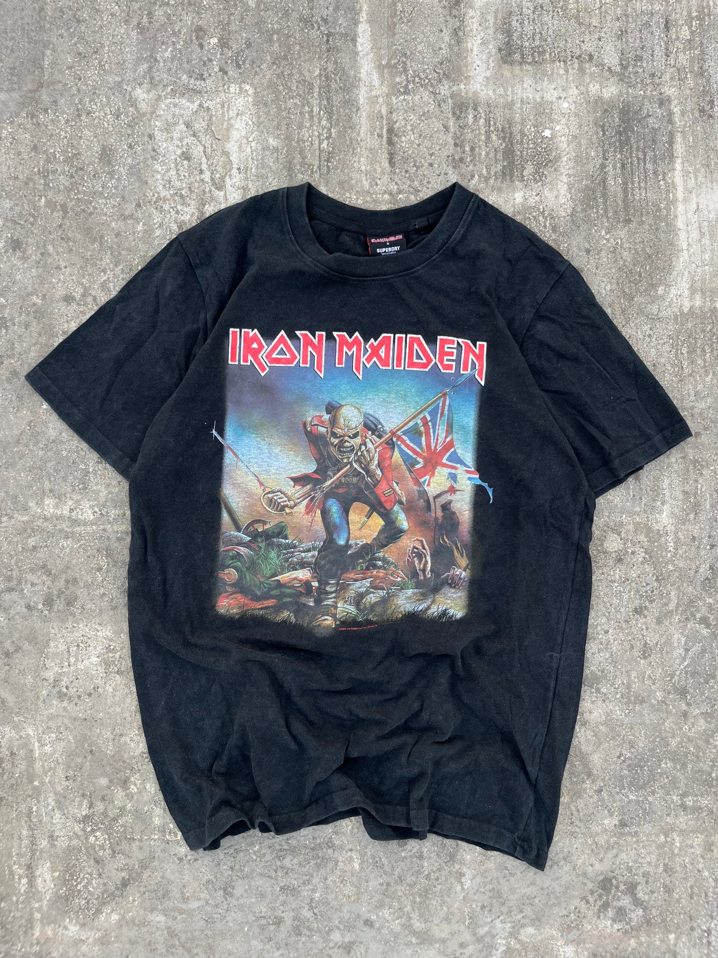 Iron Maiden 2022 Washed Black Tee (L)