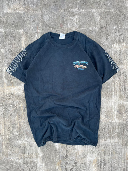 Vintage Square Grouper Tiki Bar Pirates and Choppers Graphic Tee (M/L)