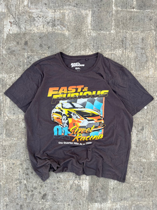 Vintage Fast and Furious Street Racing Oversized Tee (L/XL)