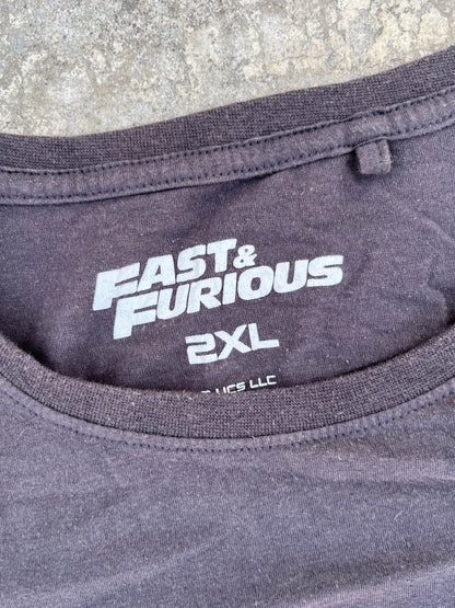 Vintage Fast and Furious Street Racing Oversized Tee (L/XL)