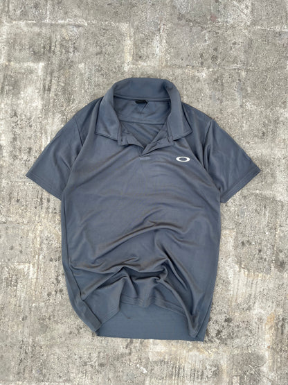 Vintage Grey Oakley Polo Jersey (M)
