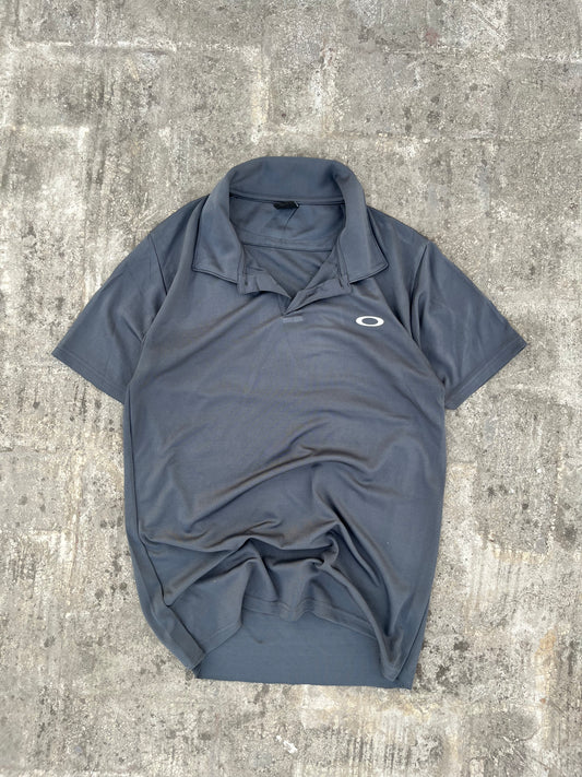 Vintage Grey Oakley Polo Jersey (M)