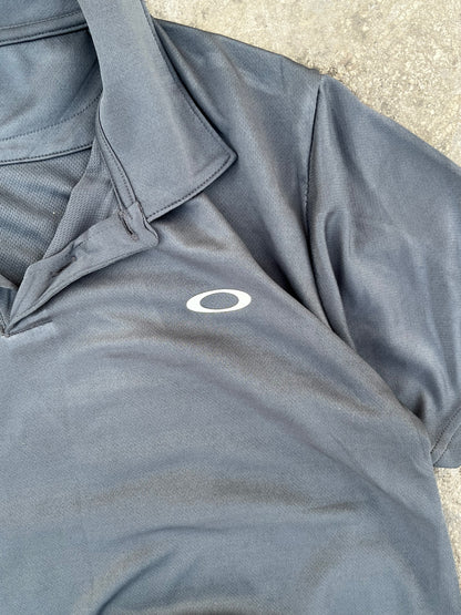 Vintage Grey Oakley Polo Jersey (M)
