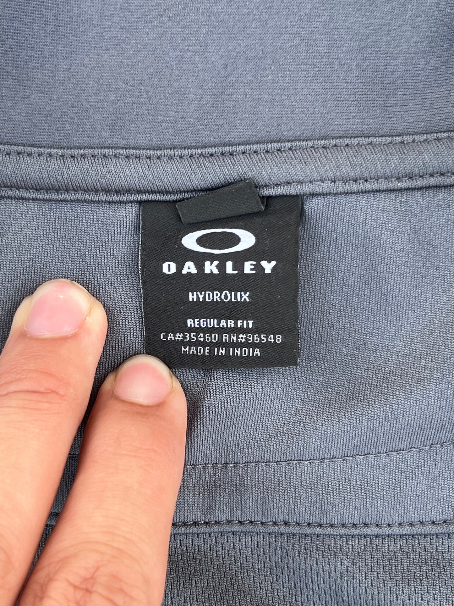 Vintage Grey Oakley Polo Jersey (M)