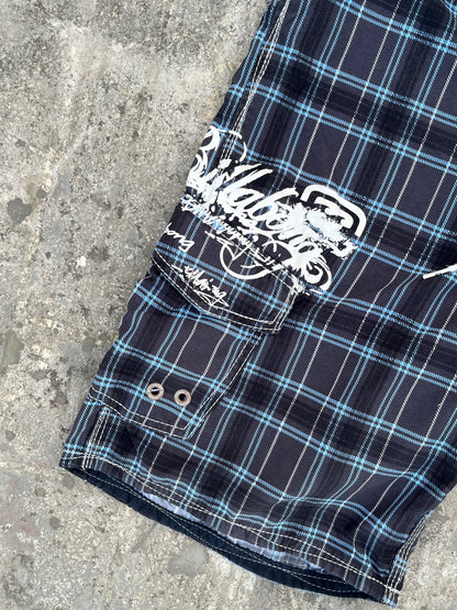 Vintage Y2K Billabong Surfing Shorts Blue (32)