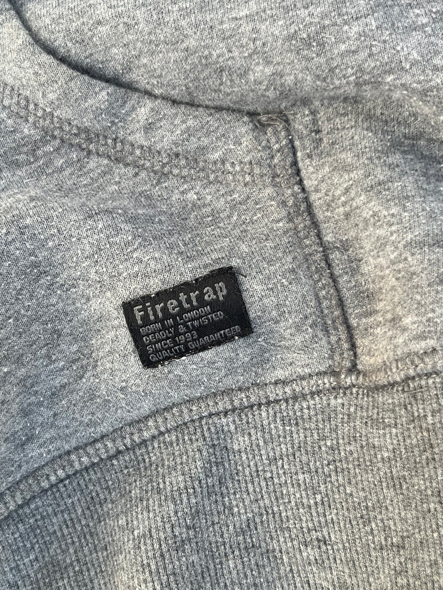 Vintage Firetrap Grey Hoodie (L)