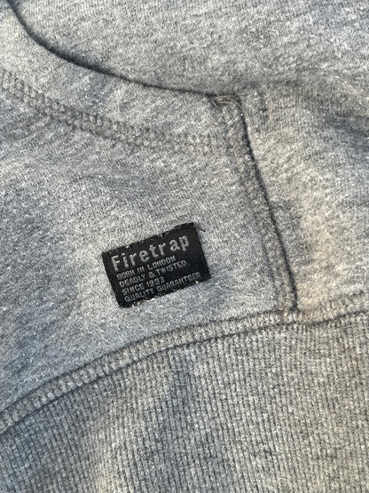 Vintage Firetrap Grey Hoodie (L)