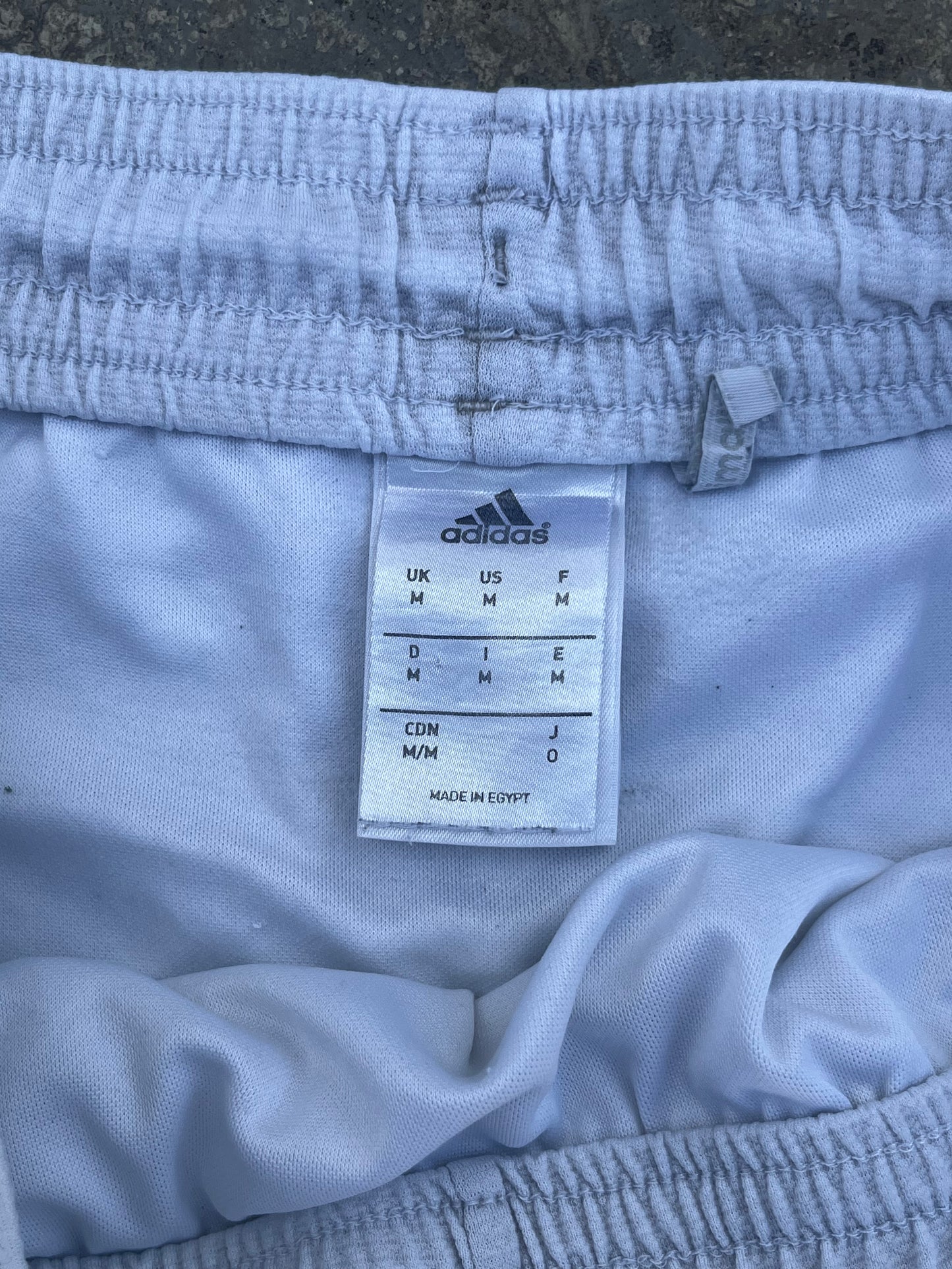 Adidas White and Green stripes Football Shorts (L)