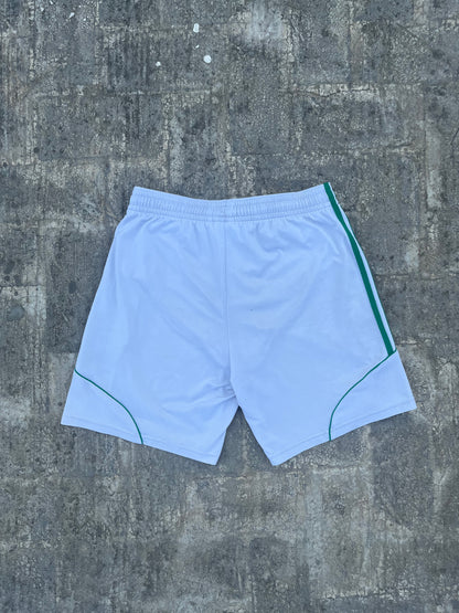 Adidas White and Green stripes Football Shorts (L)