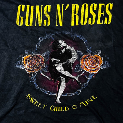 Guns N Roses Distressed Sleevless Cropped (XL)