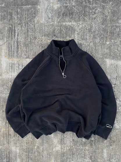 Vintage River Island Black Quarter Zip (S)