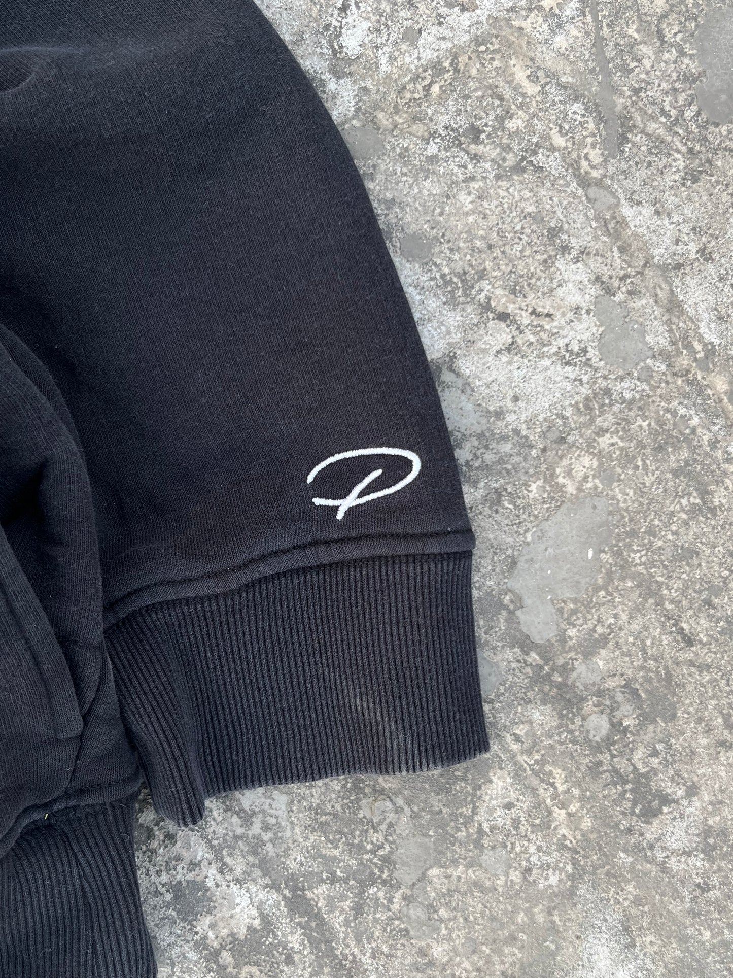 Vintage River Island Black Quarter Zip (S)