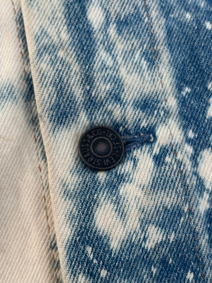 Vintage Custom Levi's NFL Raiders Denim Sleeveless Jacket (M)