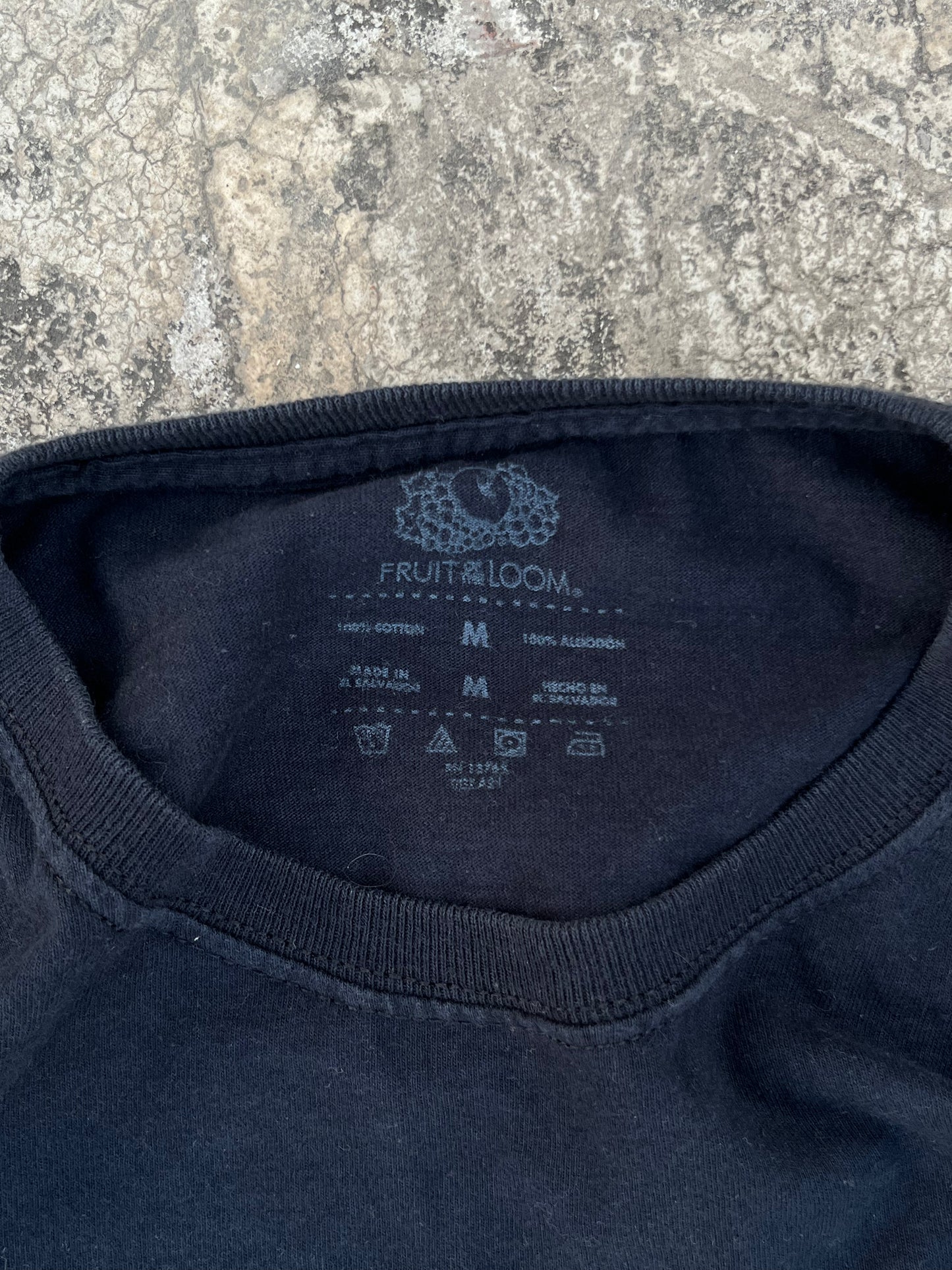 Fruit of The Loom Basic Black Full Sleeves Tee (M)
