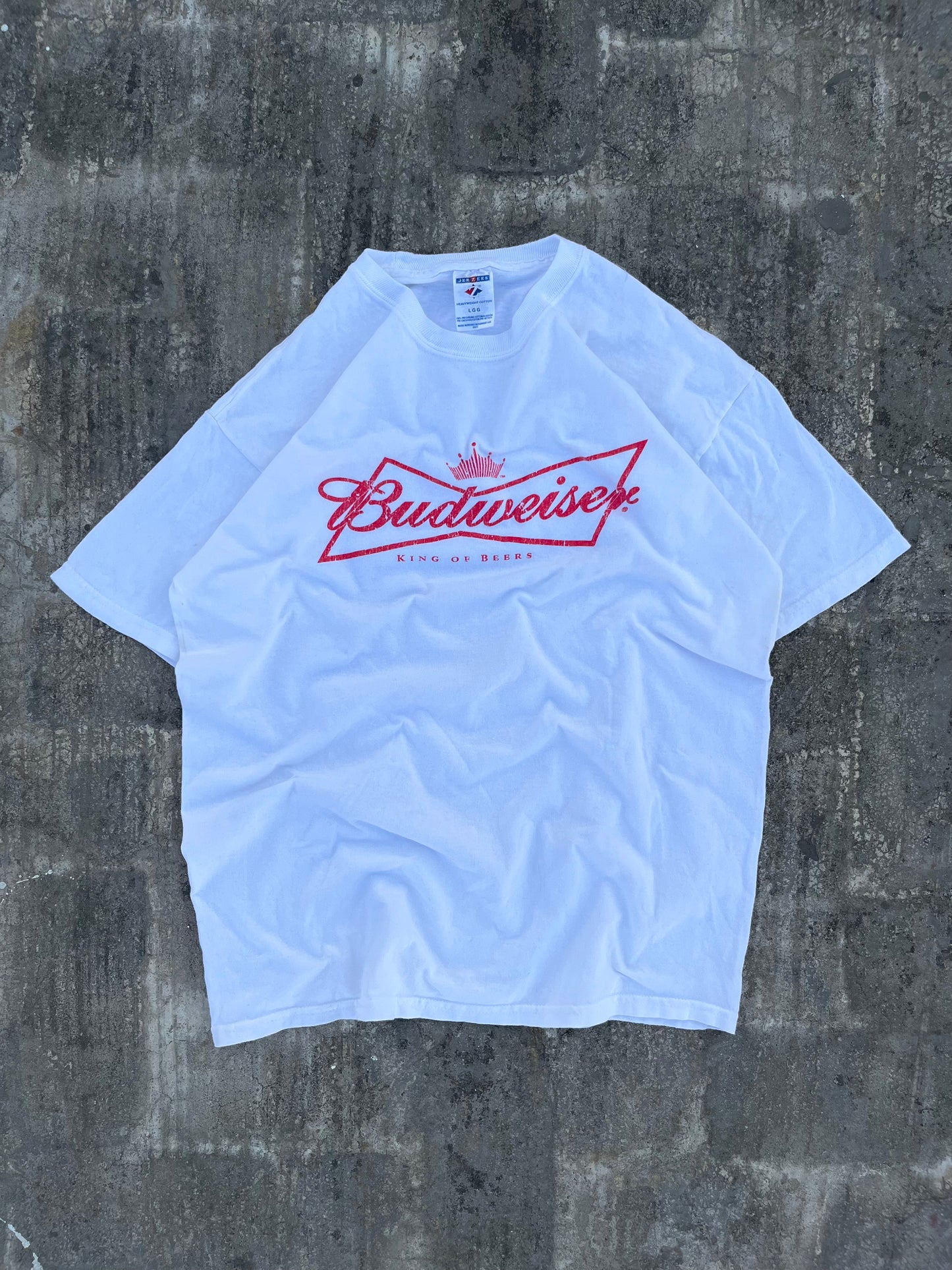 Vintage Budweiser Jerzees Tee (M) ( Super Rare )