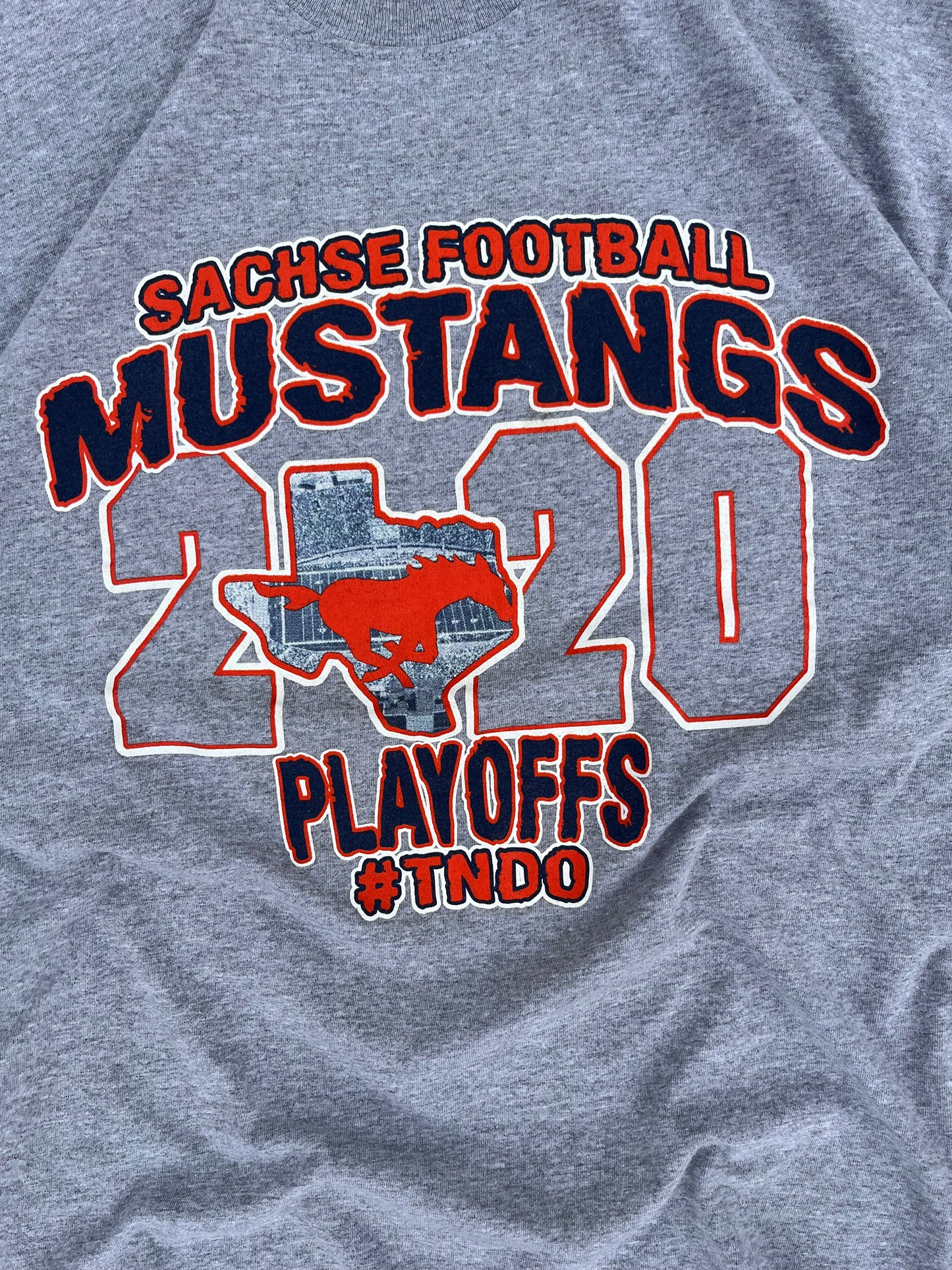 Sachse Mustangs American Football 2020 Playoffs Tee (L)
