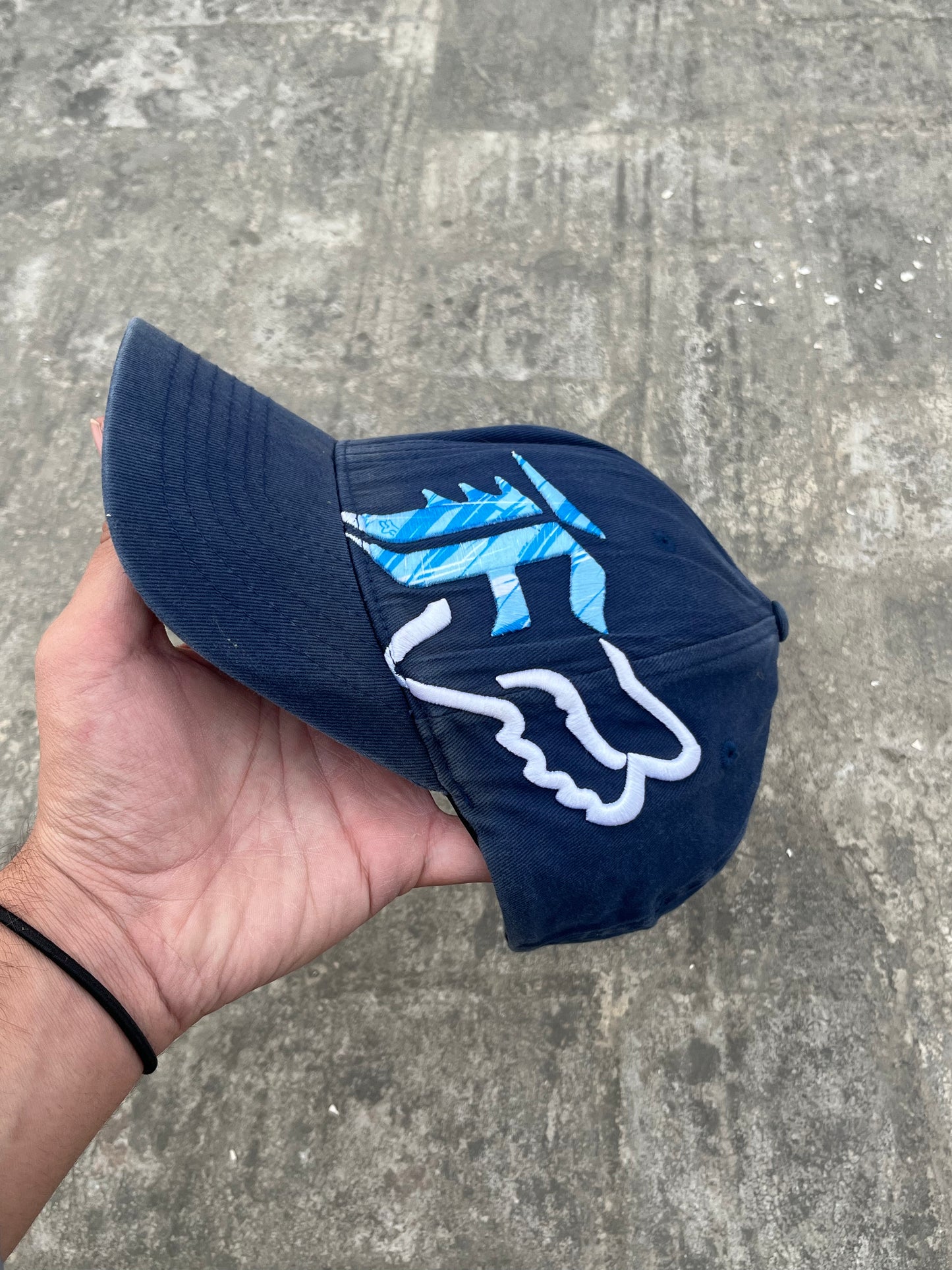 Vintage Fox Racing Blue Fitted Cap