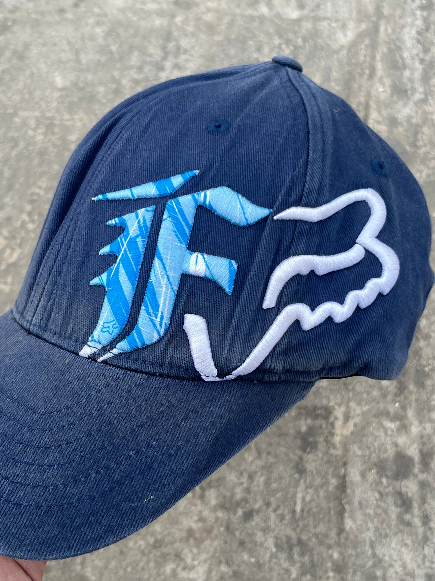 Vintage Fox Racing Blue Fitted Cap