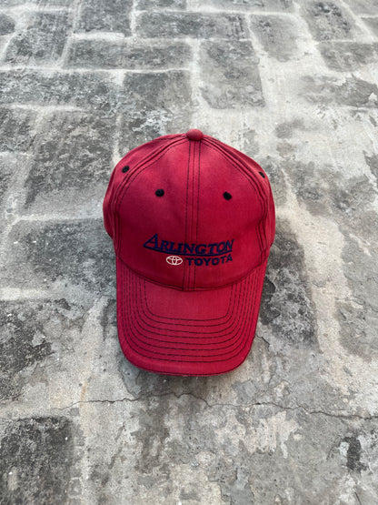 Vintage Washed Maroon Arlington Toyota Cap