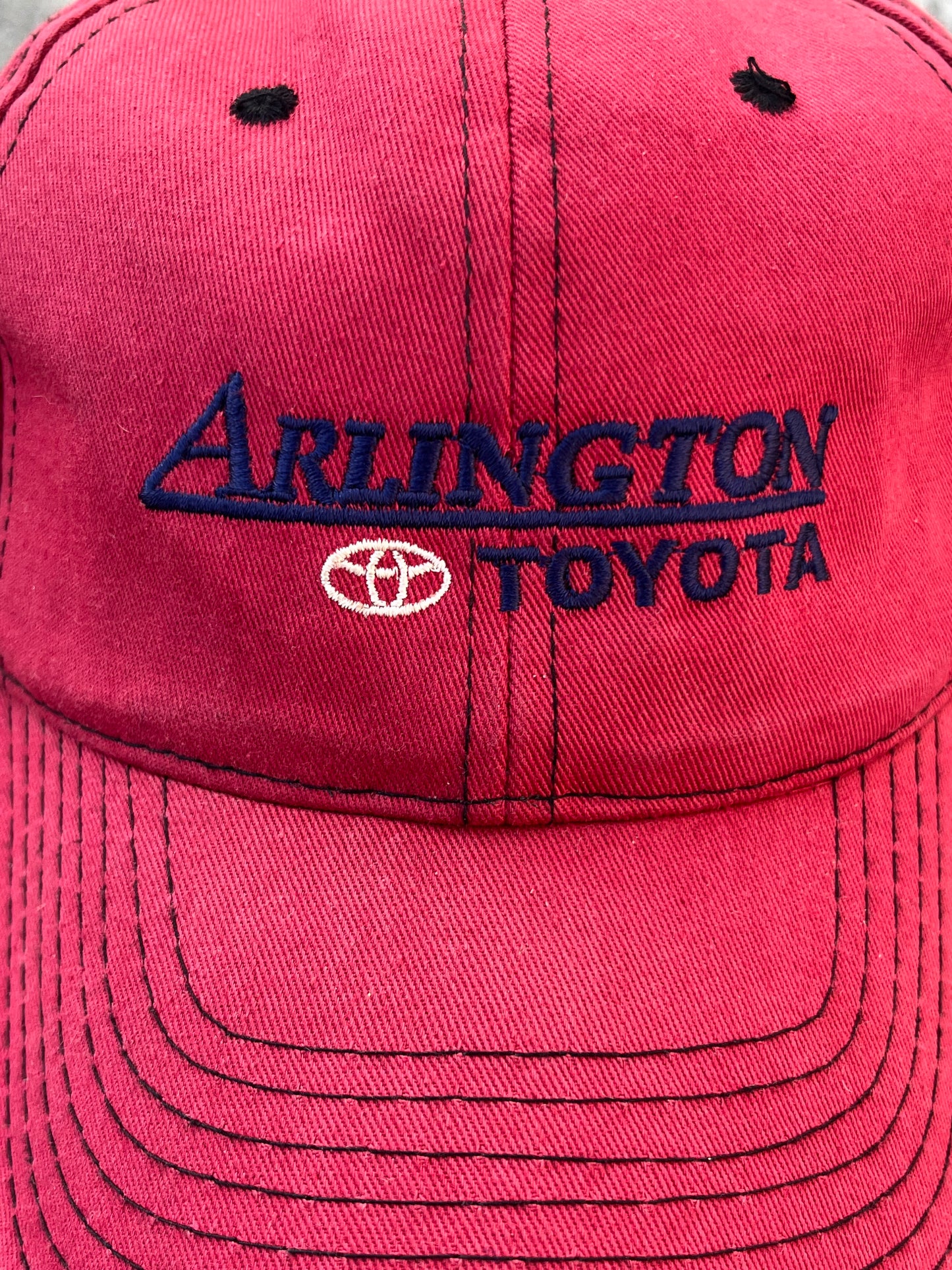 Vintage Washed Maroon Arlington Toyota Cap
