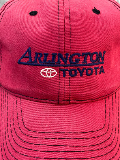 Vintage Washed Maroon Arlington Toyota Cap