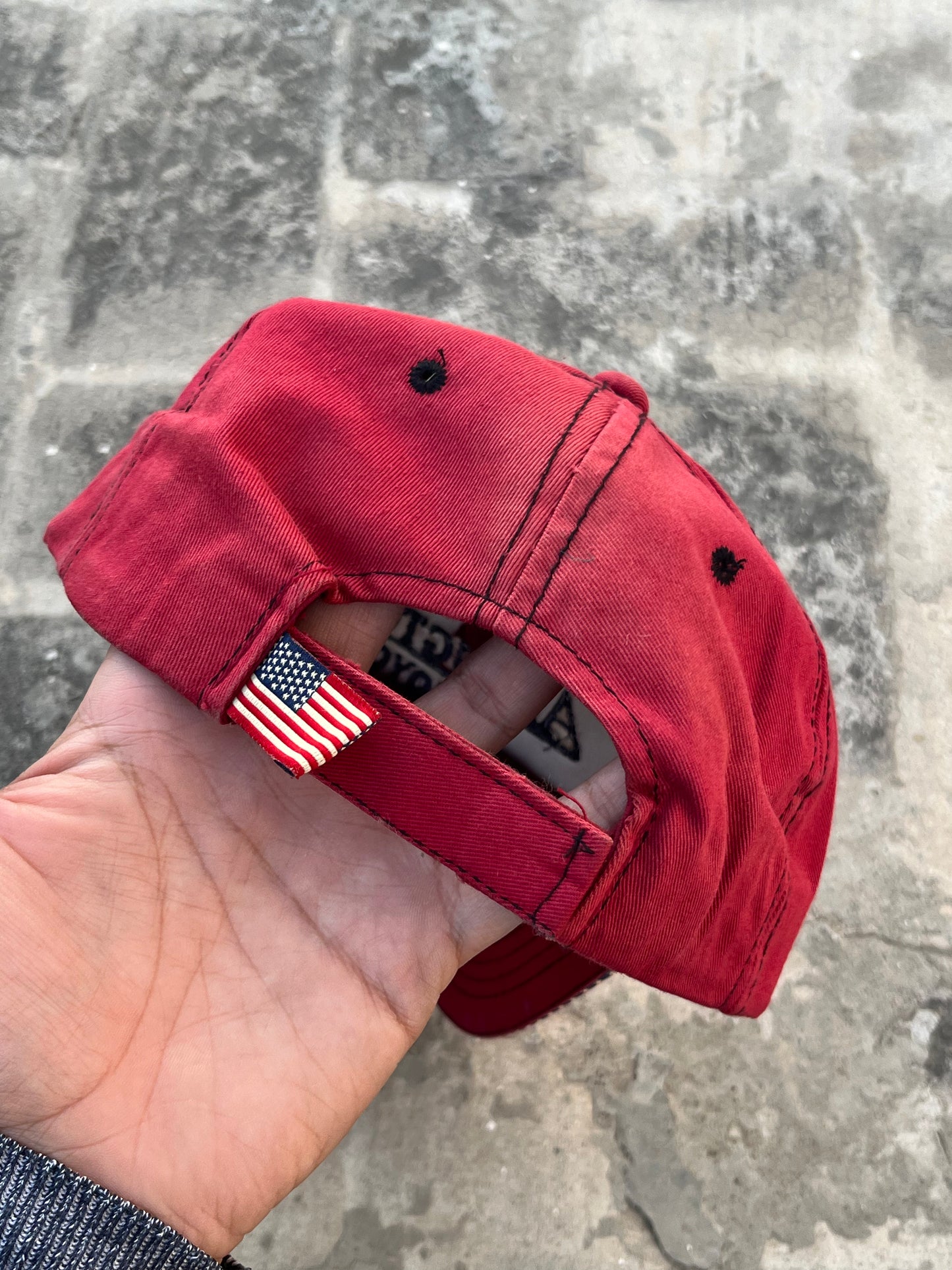 Vintage Washed Maroon Arlington Toyota Cap