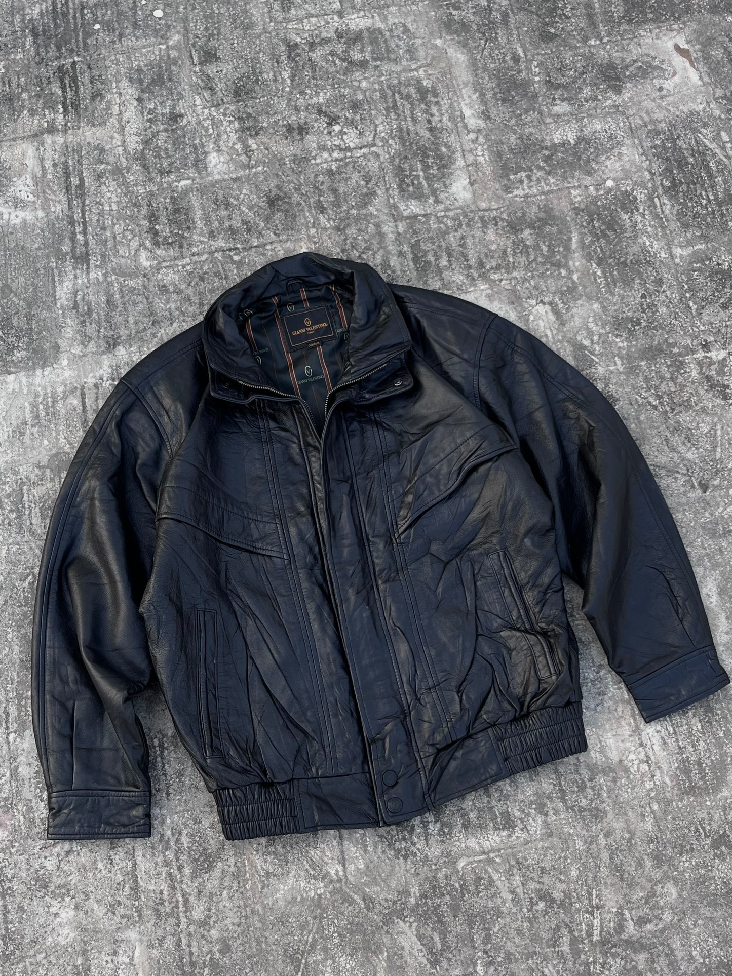 80's Gianni Valentino Super Rare Pure Leather Jacket (M)