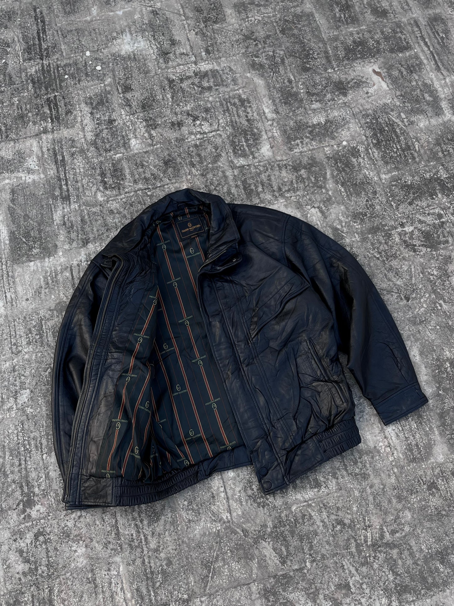 80's Gianni Valentino Super Rare Pure Leather Jacket (M)