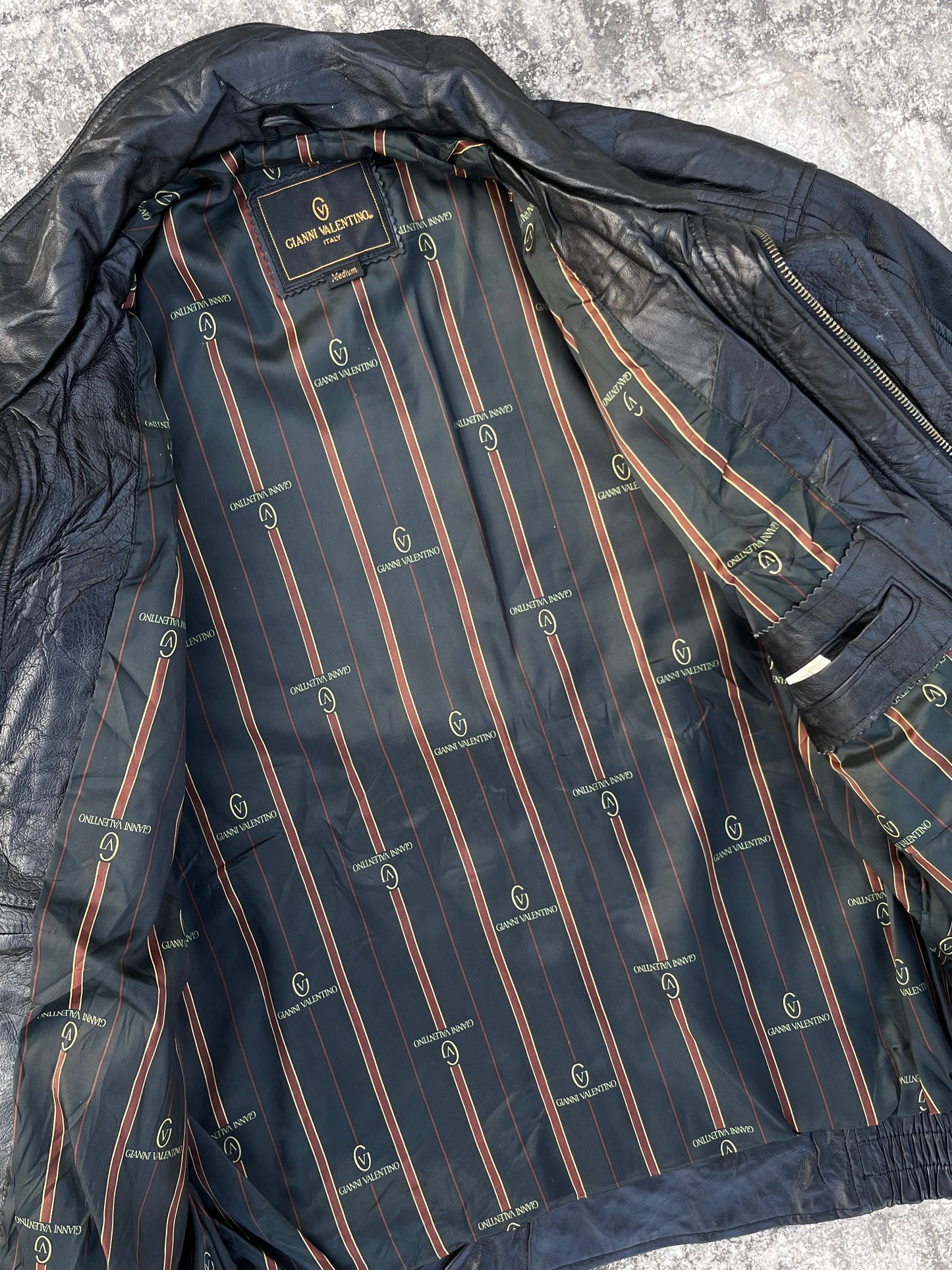 80's Gianni Valentino Super Rare Pure Leather Jacket (M)
