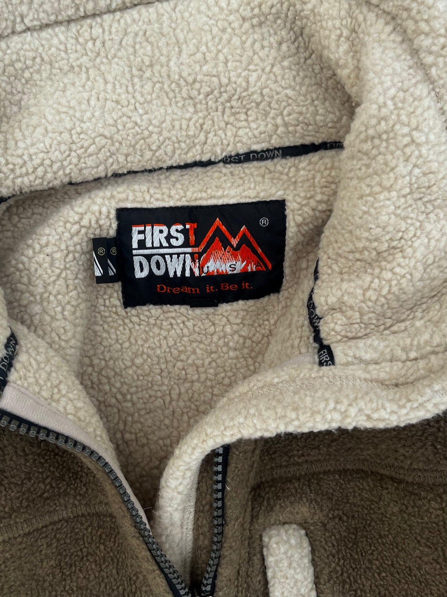 First Down Fleece and Fur Double Layered Jacket (S/M)