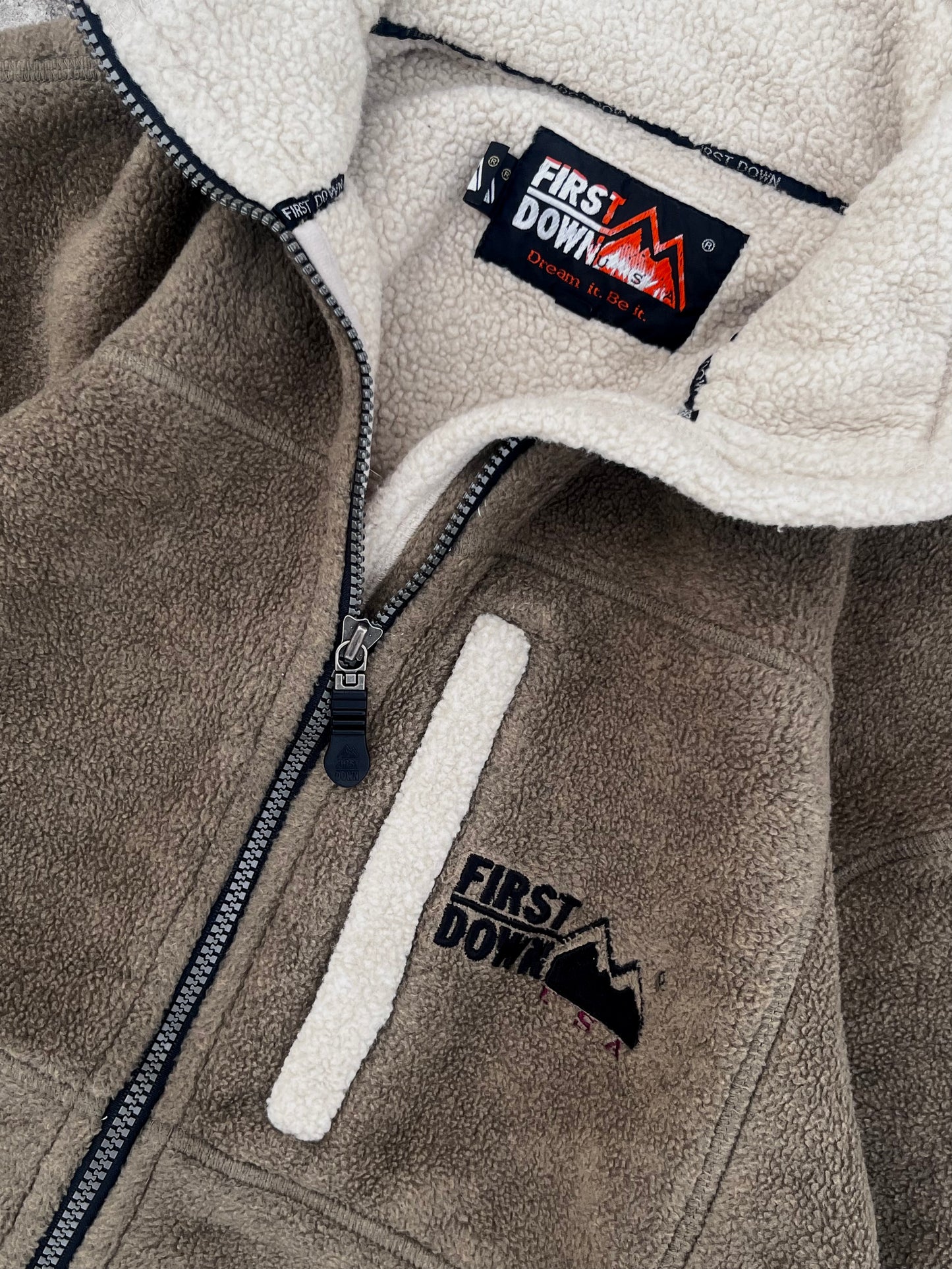 First Down Fleece and Fur Double Layered Jacket (S/M)