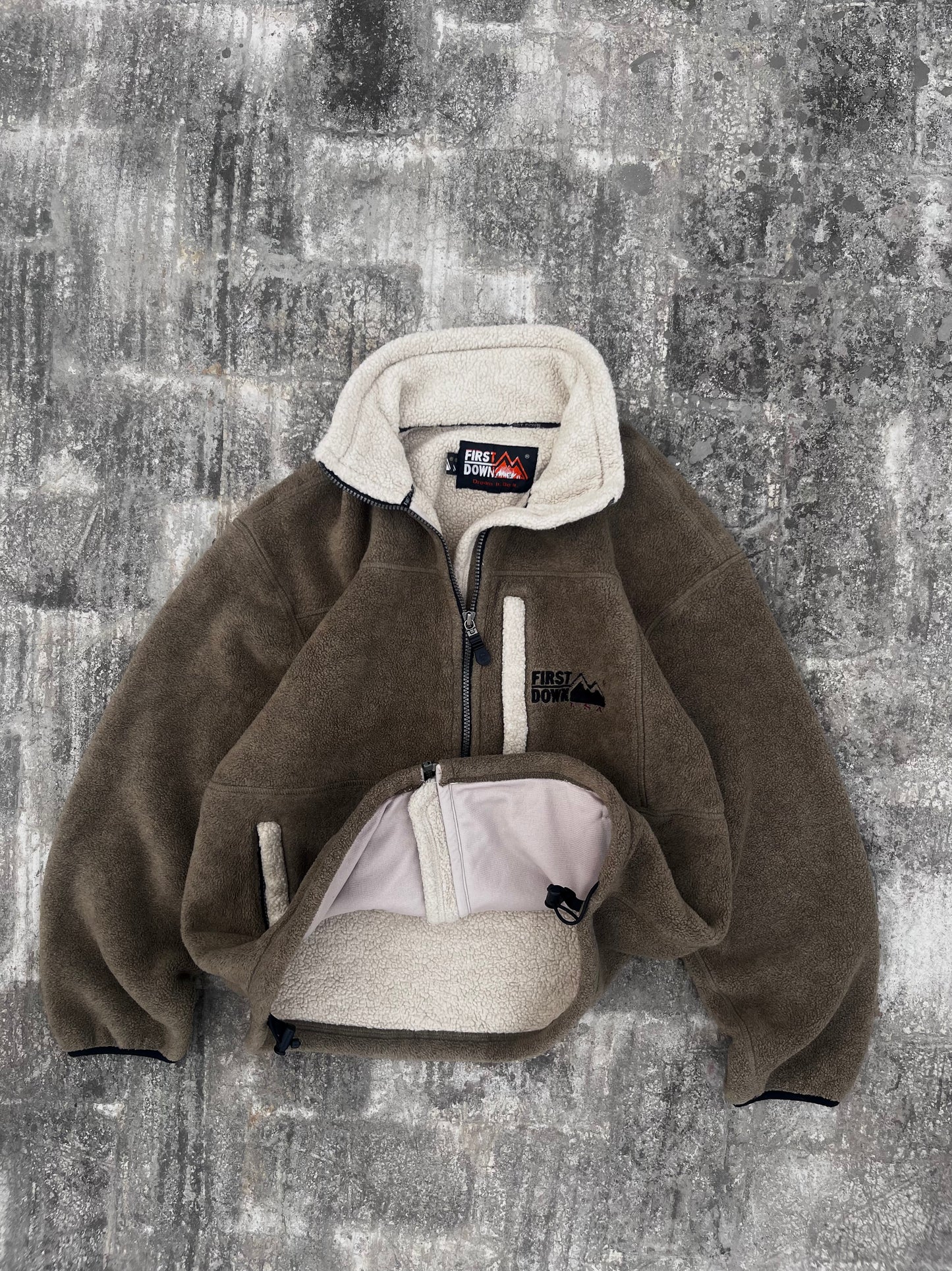 First Down Fleece and Fur Double Layered Jacket (S/M)