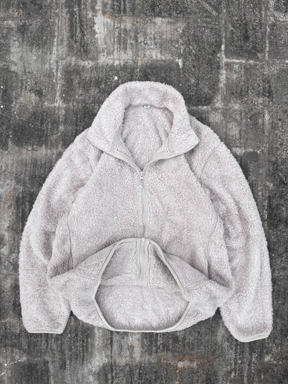 Uniqlo White Fur Zipper (XS)