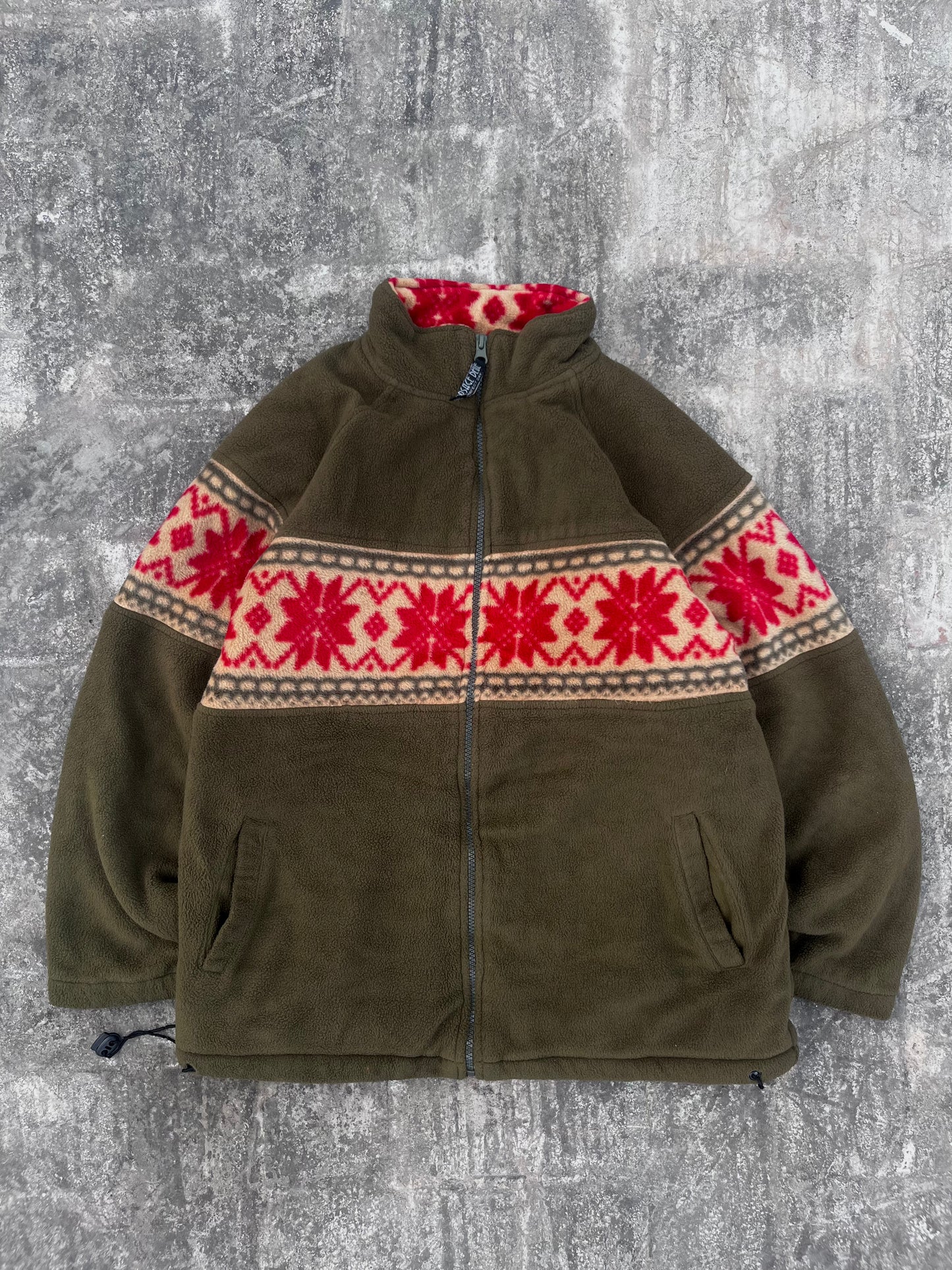 Vintage Corsage Christmas Snowflake Jacket (S)