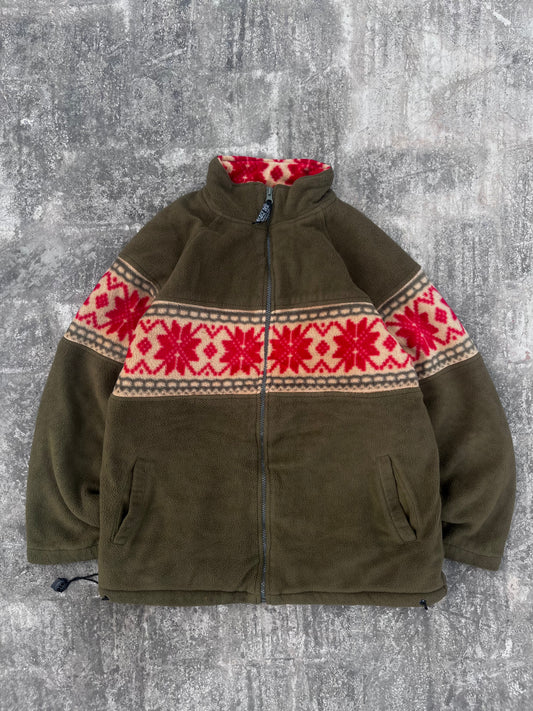 Vintage Corsage Christmas Snowflake Jacket (S)