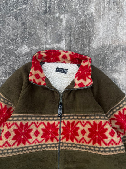 Vintage Corsage Christmas Snowflake Jacket (S)