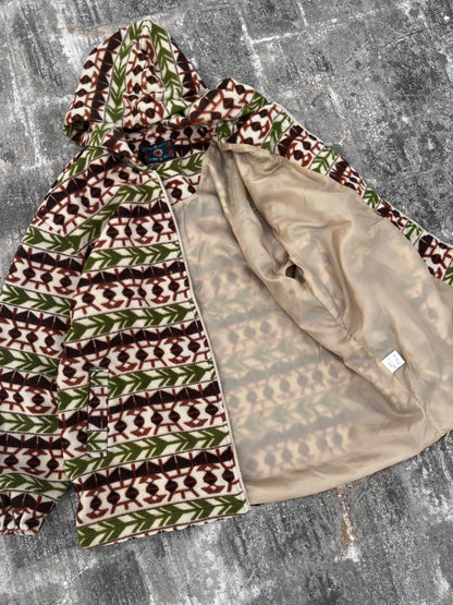 Vintage Calizione Fleece Hoodied Jacket (L/XL)