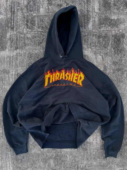 Thrasher Yellow Flame Oversized Hoodie (M)