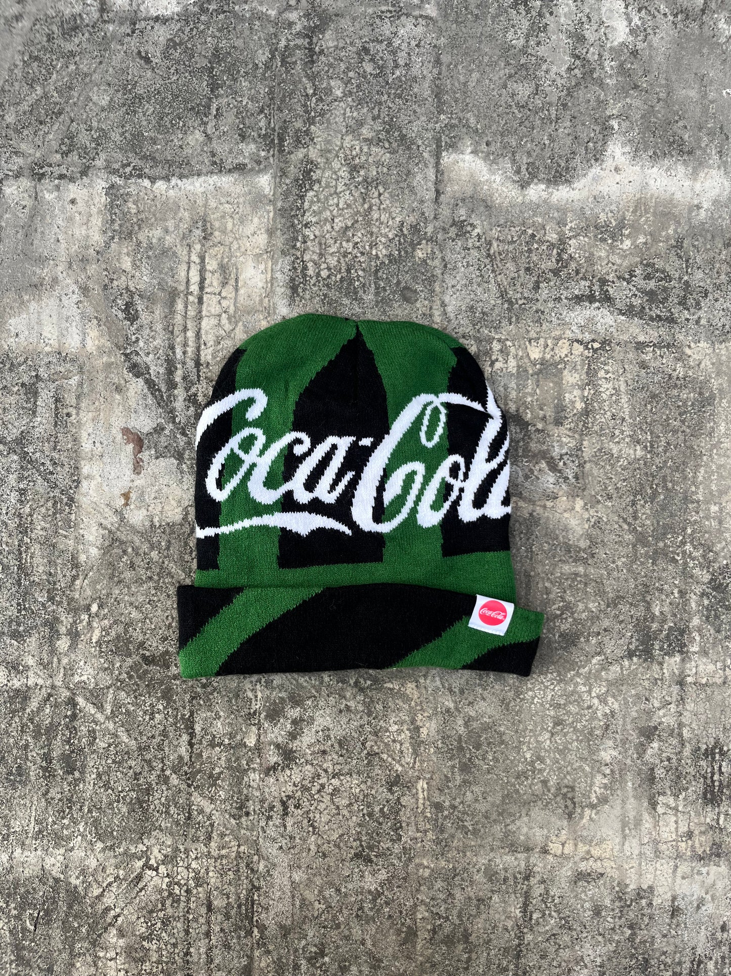 Cocacola Green and Black Beanie