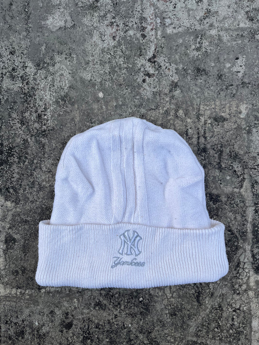 New York Yankees x Adidas White Beanie