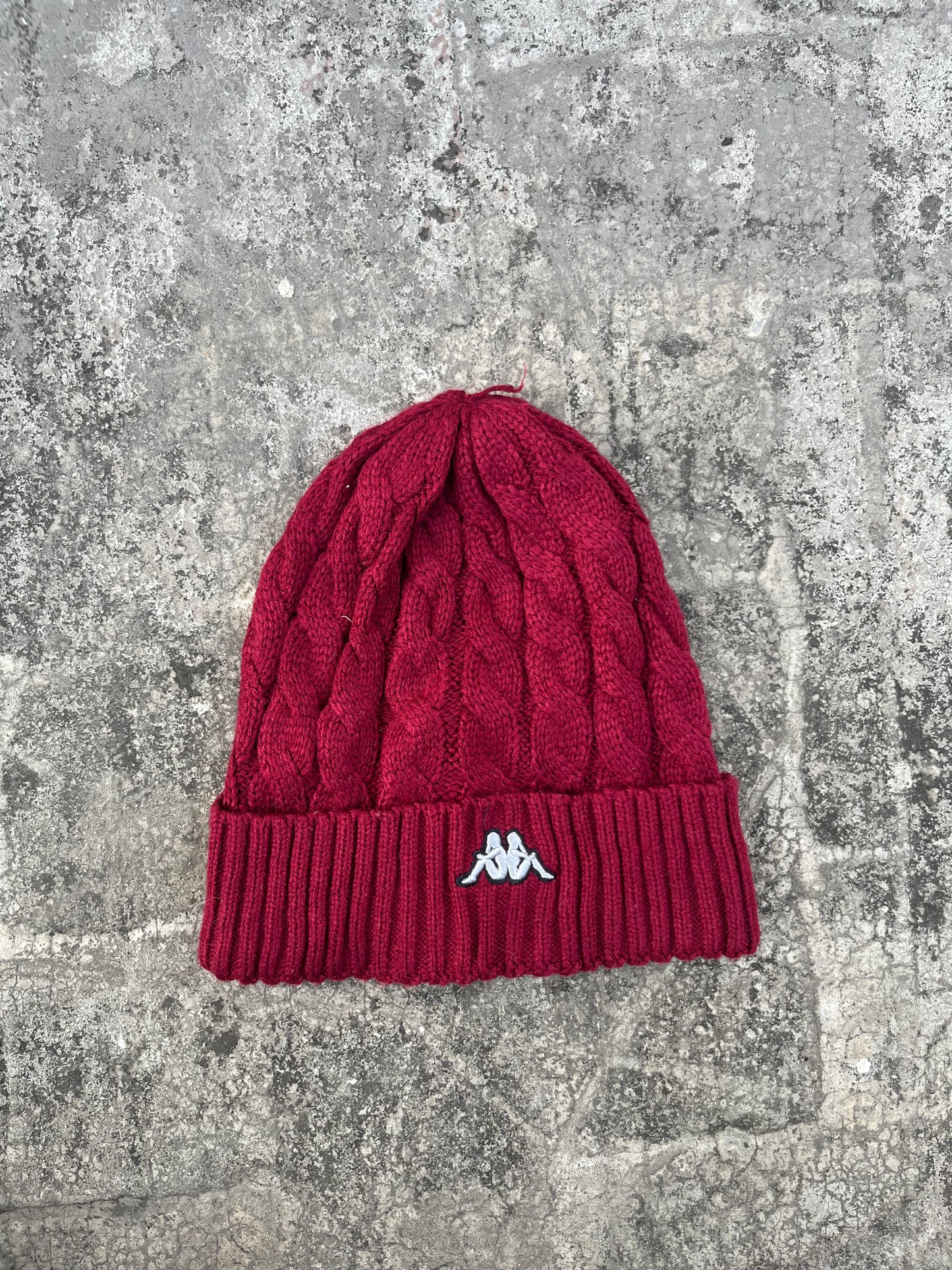 Kappa Knitted Maroon Hoodie