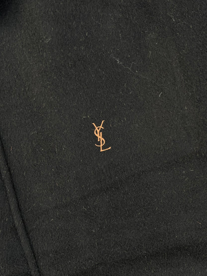 90s Vintage Yves Saint Laurent padded wool jacket ( Black and Brown )