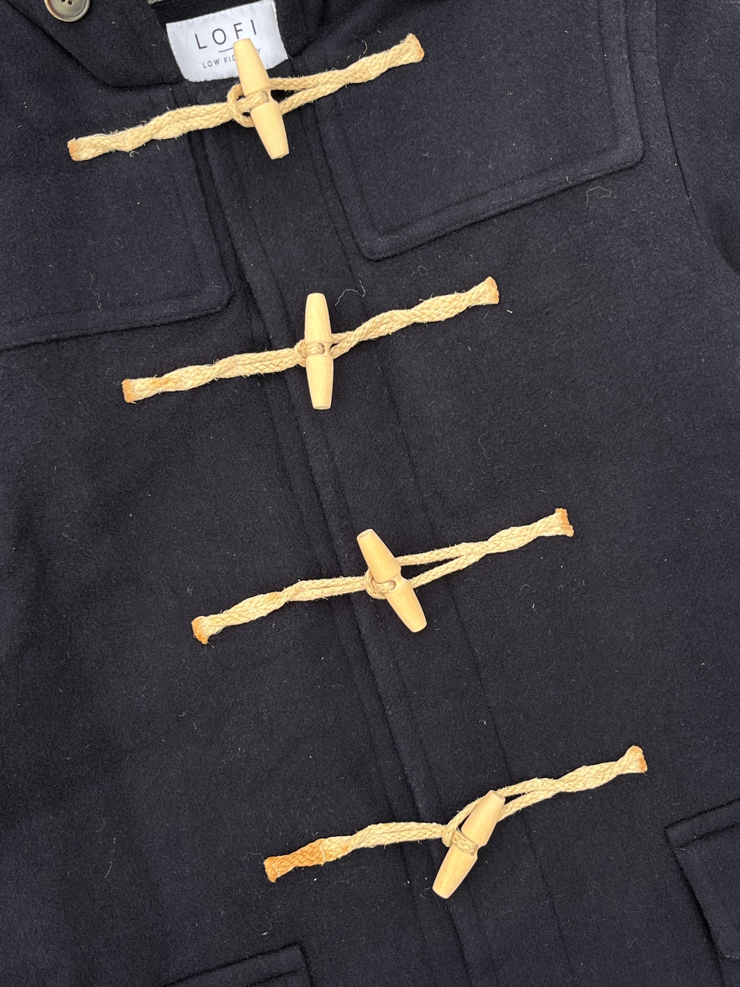 Vintage Lofi Navy Blue Long Coat (L)