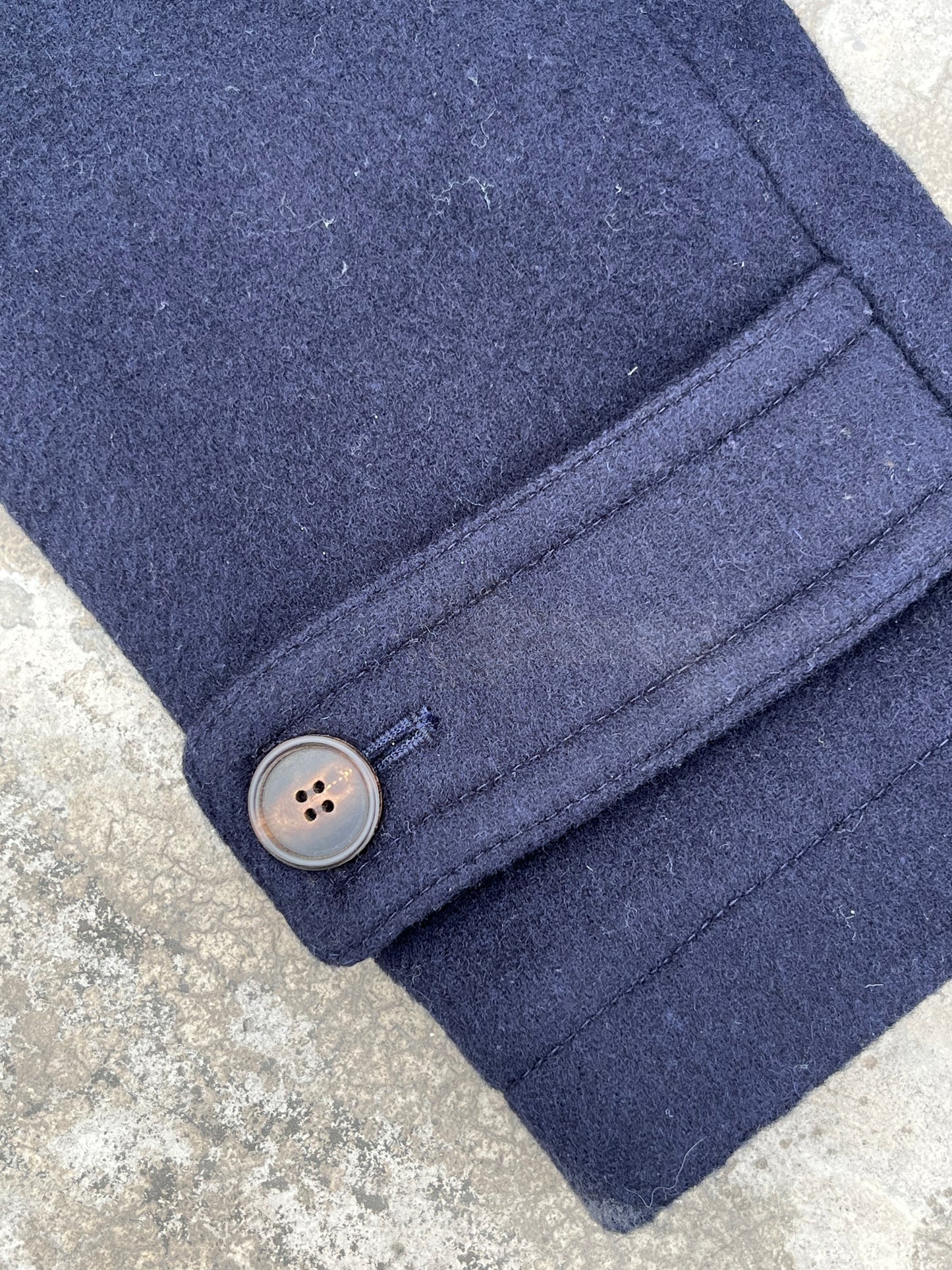 Vintage Lofi Navy Blue Long Coat (L)