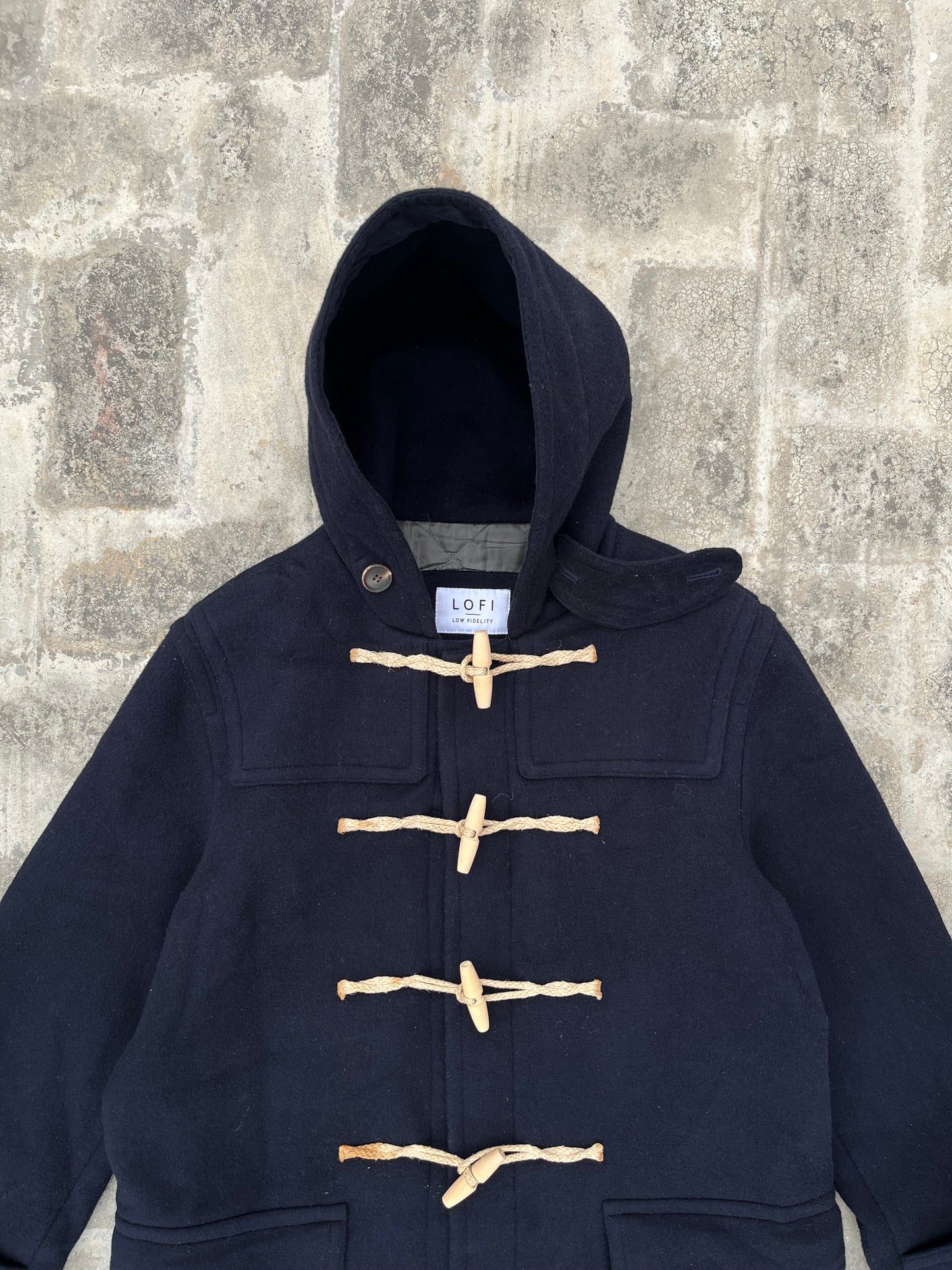 Vintage Lofi Navy Blue Long Coat (L)