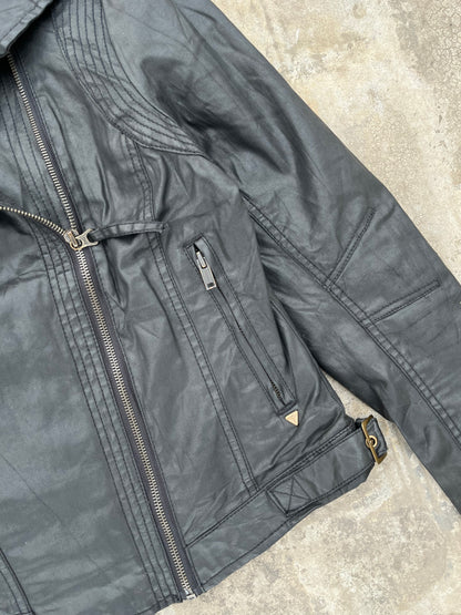 Vintage Tommy Hilfiger Women's Motorcycle Jacket (M)