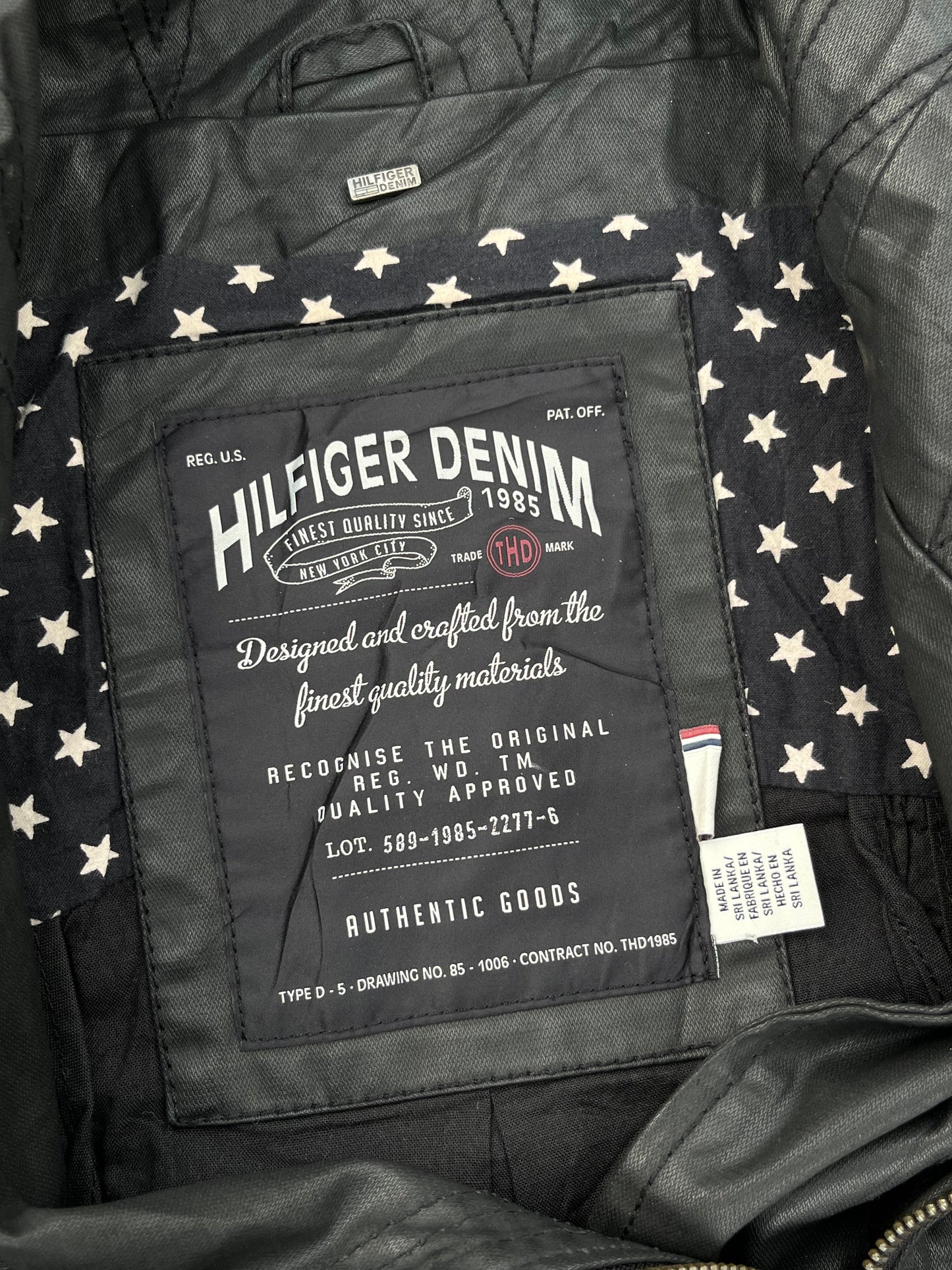 Vintage Tommy Hilfiger Women's Motorcycle Jacket (M)