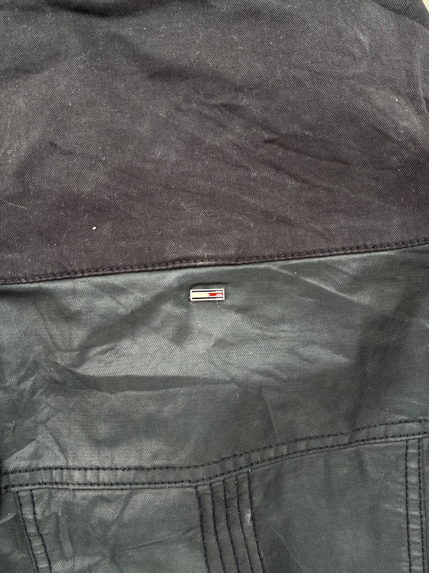Vintage Tommy Hilfiger Women's Motorcycle Jacket (M)
